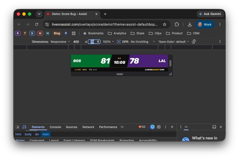 Scorebug Tweak