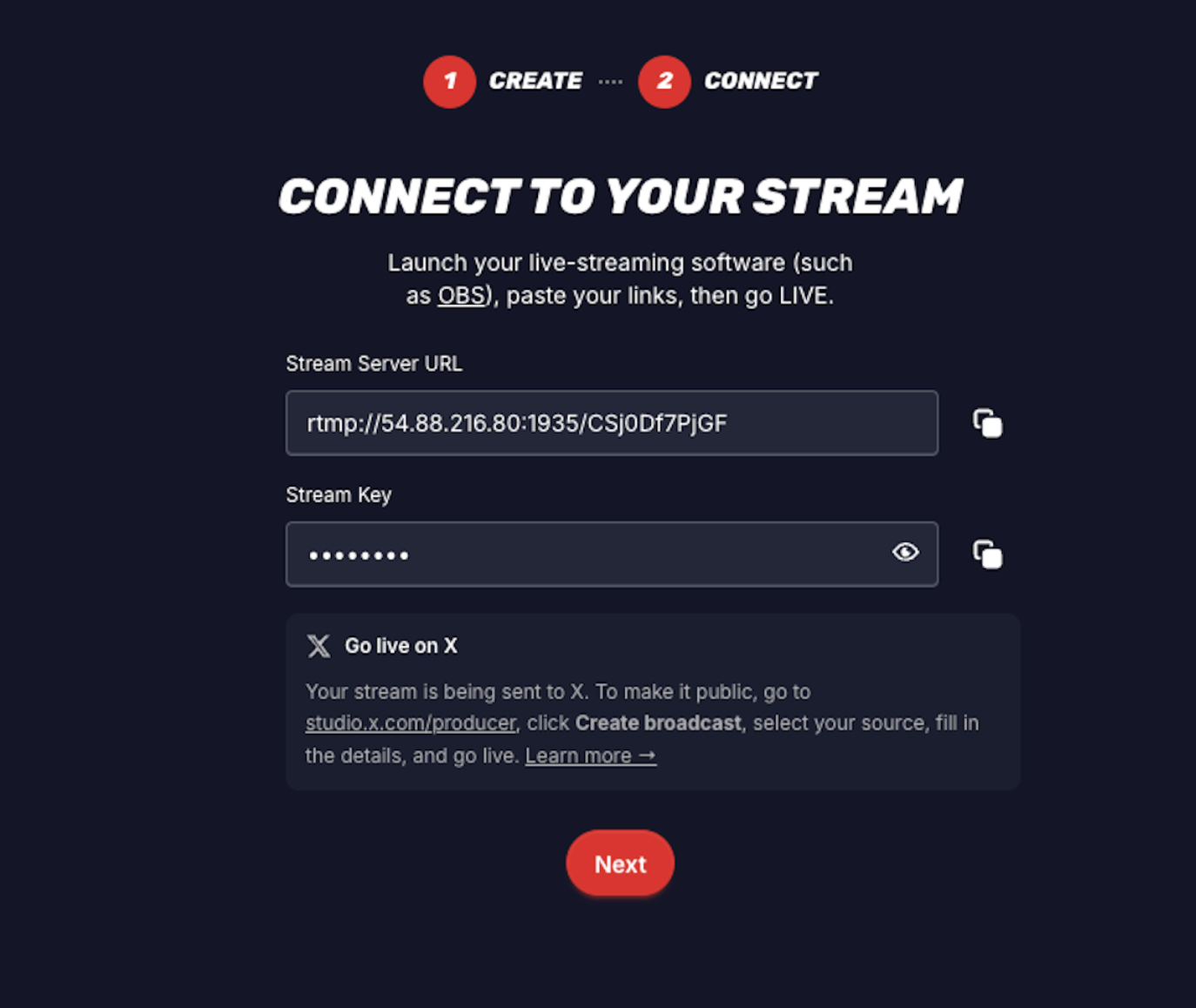 Go Live on X